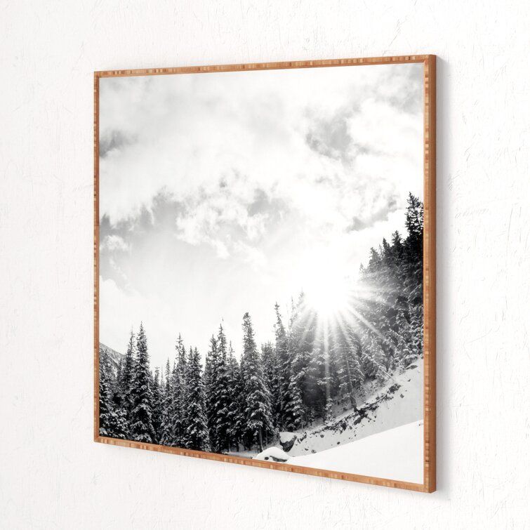 Mountain by Bird Wanna Whistle With frame 30"x30" thumbnail 3