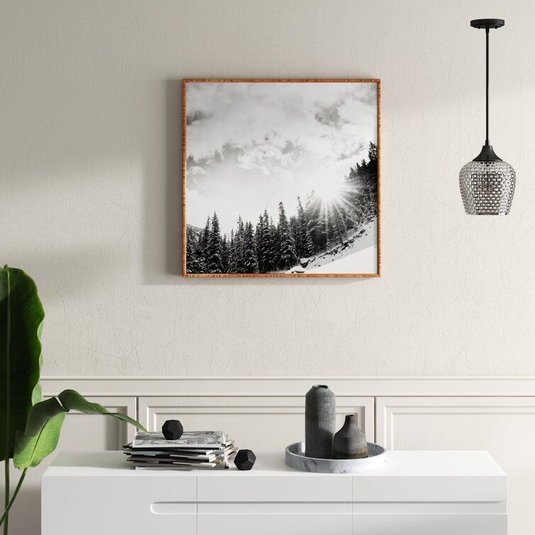 Mountain by Bird Wanna Whistle With frame 30"x30" thumbnail 4