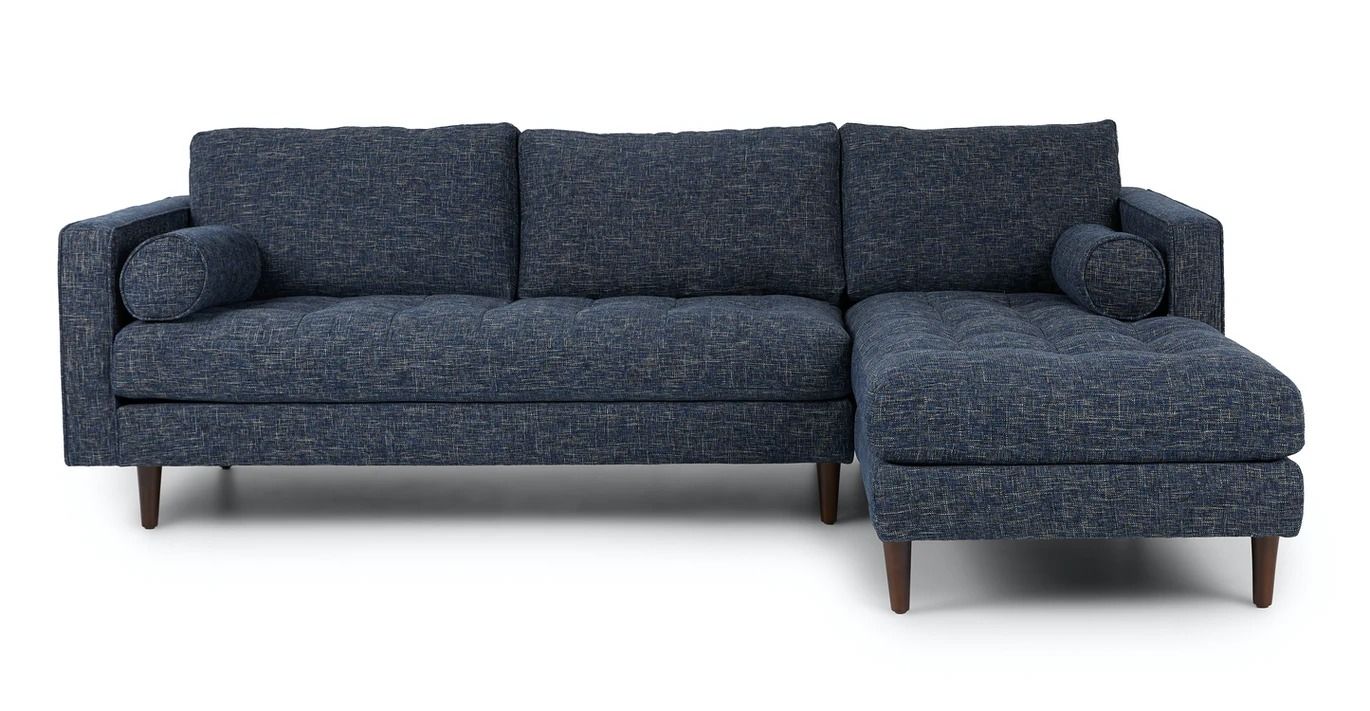 Sven Neptune Blue Right Sectional Sofa thumbnail 3
