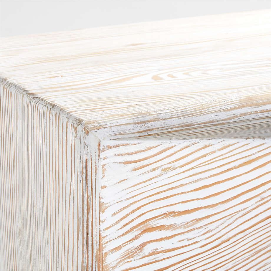 Nord White Wood Entryway Bench thumbnail 4
