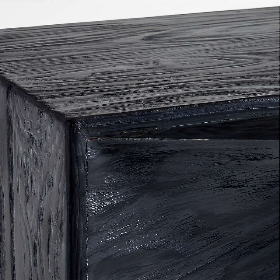 Nord Charcoal Wood Entryway Bench thumbnail 4
