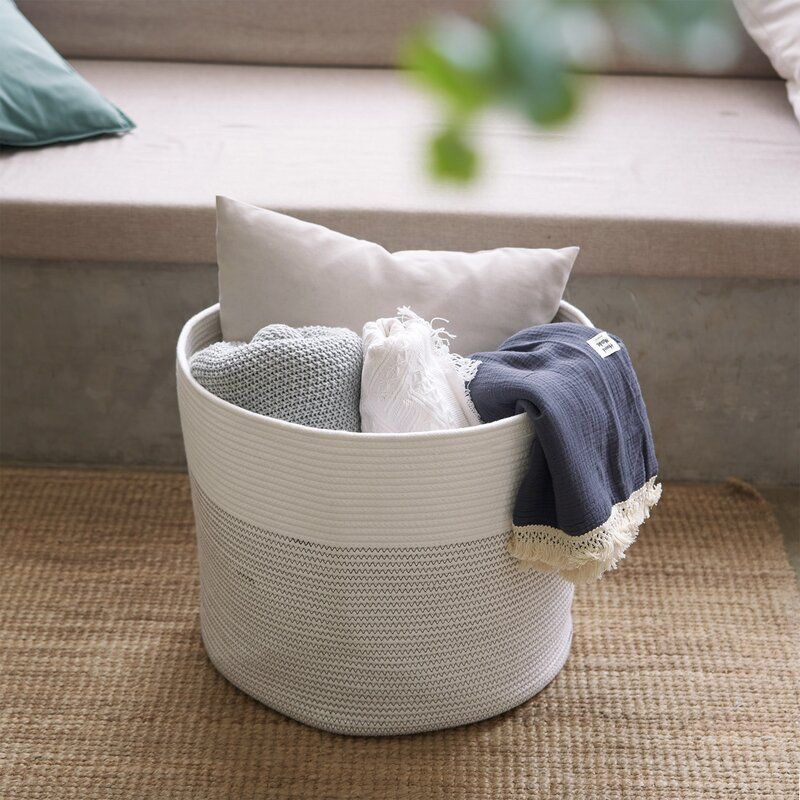 Pillow Storage Fabric Basket thumbnail 3