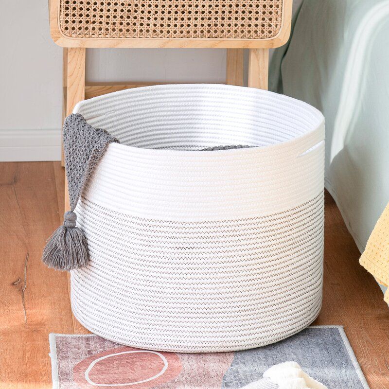 Pillow Storage Fabric Basket thumbnail 5