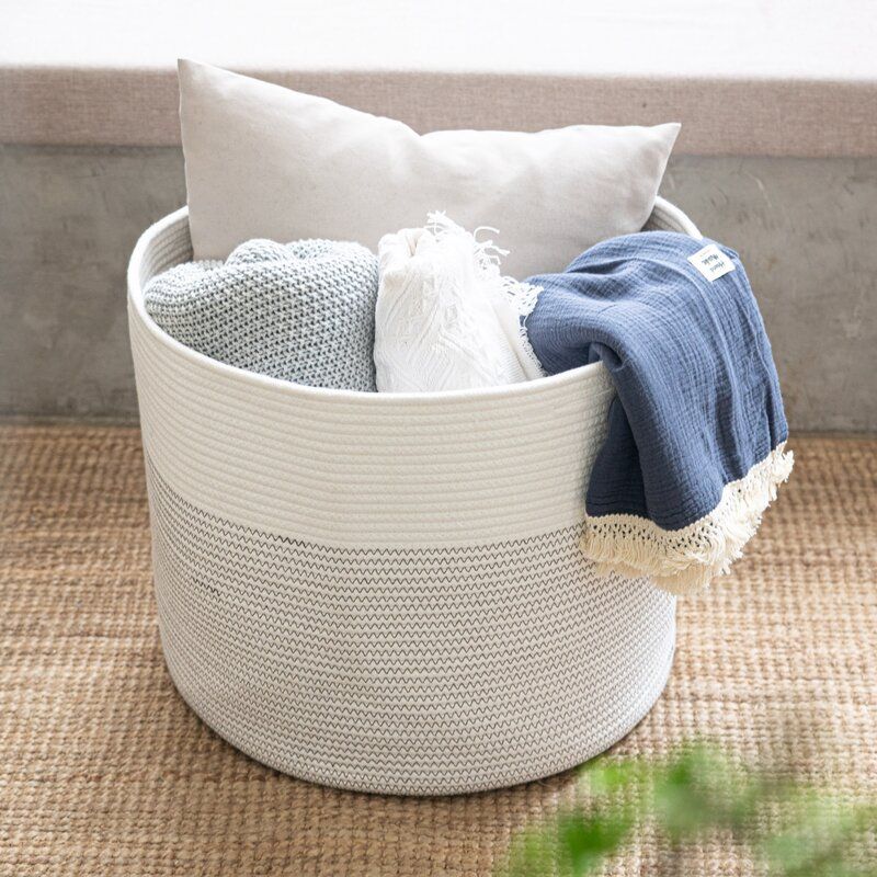 Pillow Storage Fabric Basket thumbnail 6