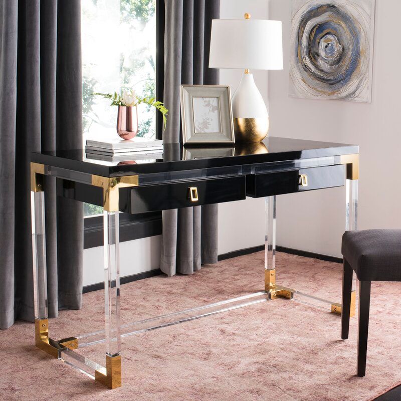 Dariela Glass Desk thumbnail 6