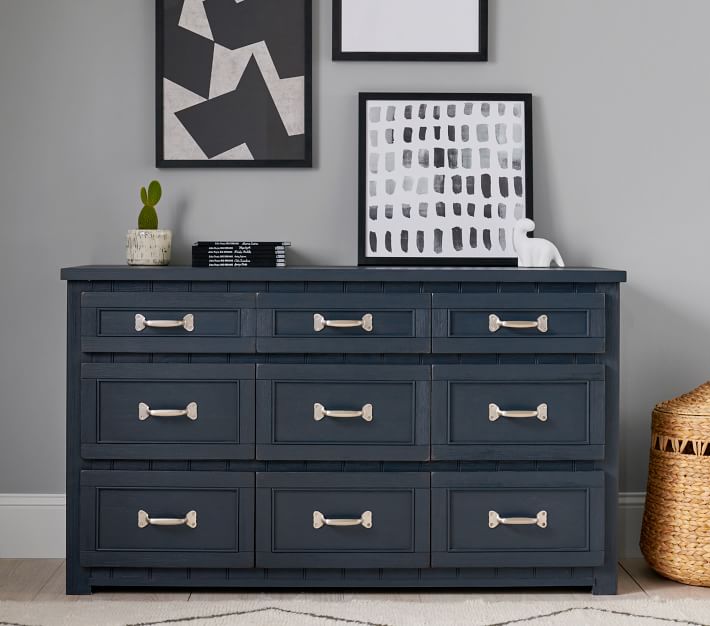 Belden Extra Wide Dresser Weathered Navy thumbnail 4