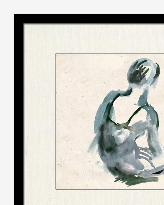 Ballerina in Blue 1 With Frame-21''x17'' thumbnail 2