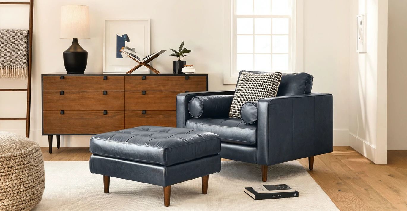 Sven Oxford Blue Chair thumbnail 2