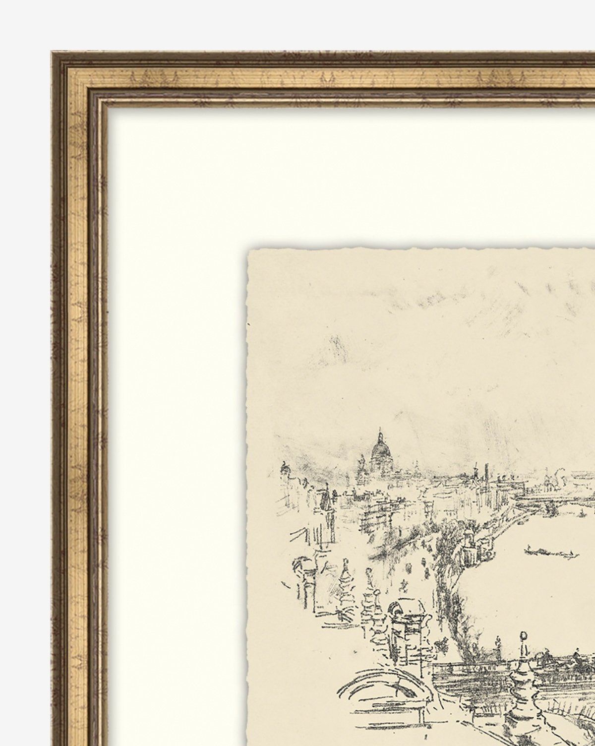 Etched City With Frame-17.75"X19.75 thumbnail 2