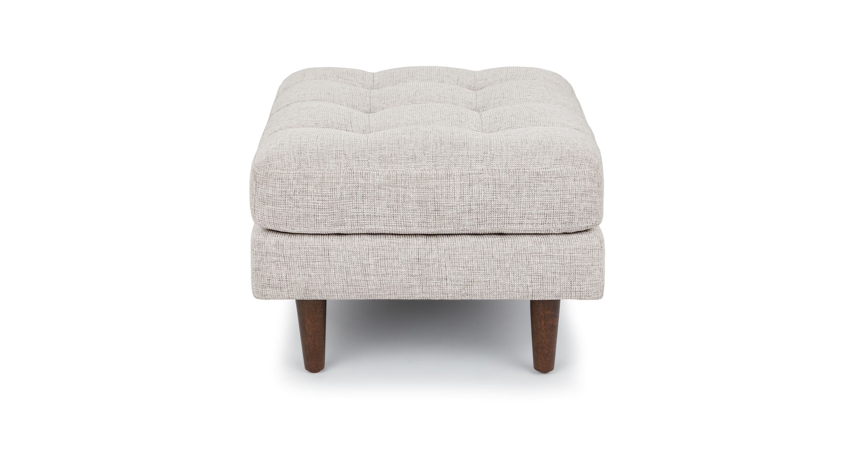 Sven Birch Ivory Ottoman thumbnail 4