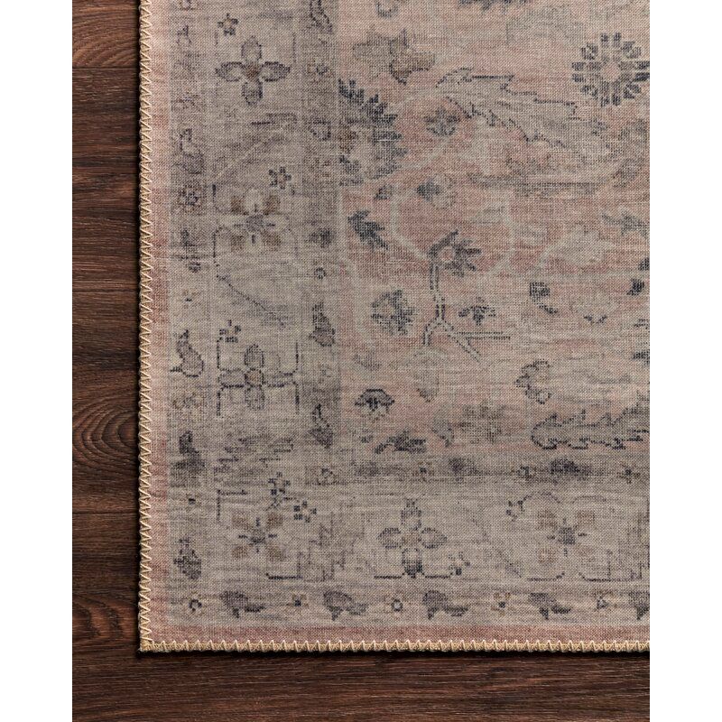 Jacques Oriental Dark Blush Area Rug-7'6"x9'6" thumbnail 3