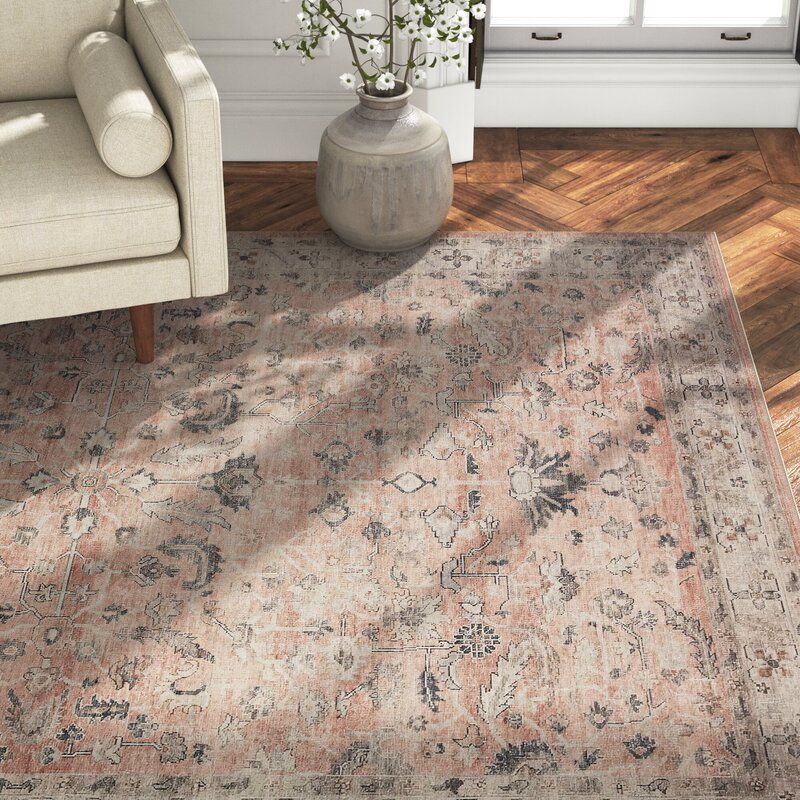 Jacques Oriental Dark Blush Area Rug-7'6"x9'6" thumbnail 5
