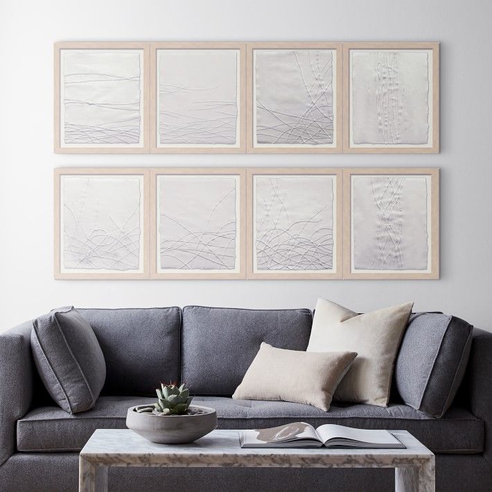 White Ribbon Series VI with frame 19"x 22" thumbnail 3