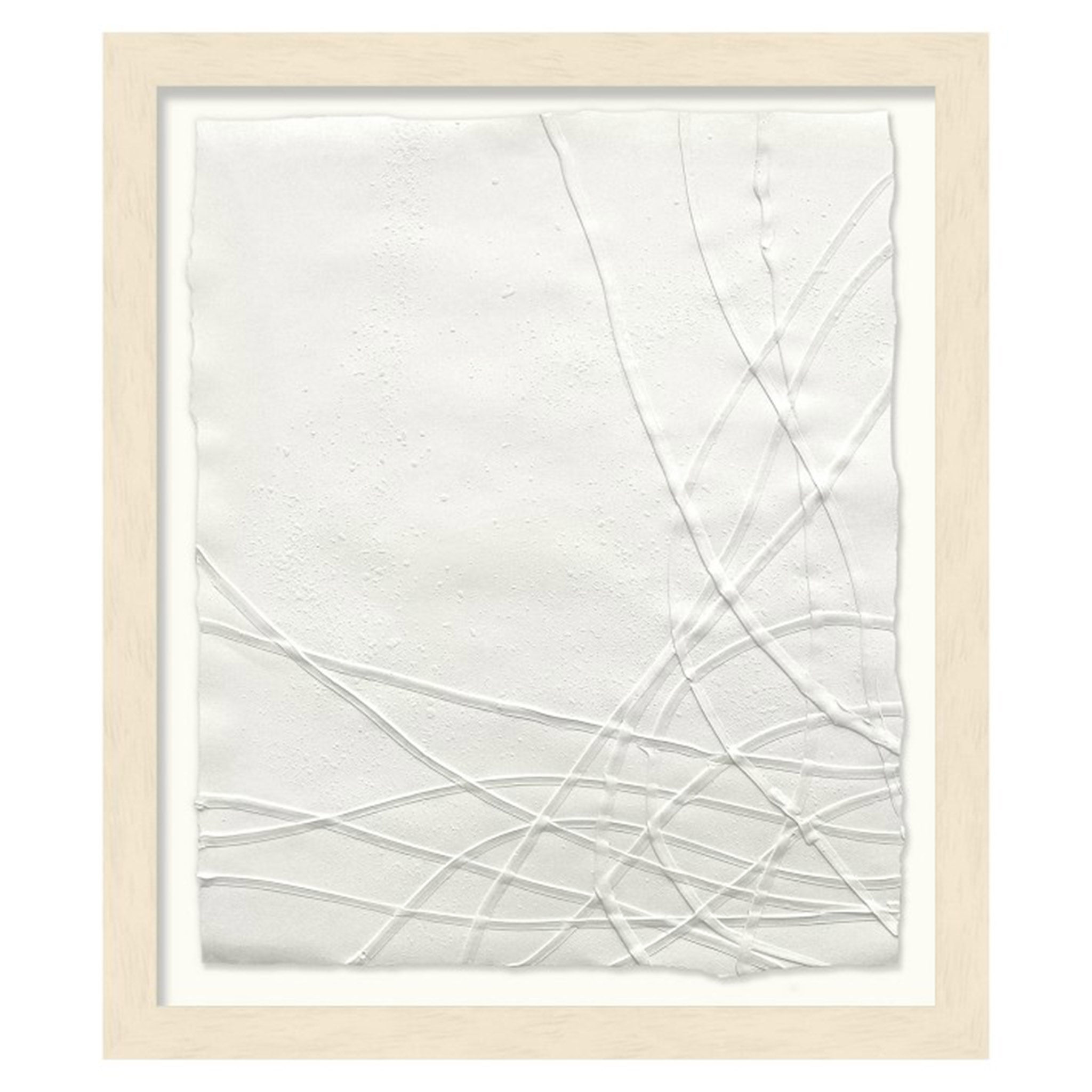 White Ribbon Series VIII with frame 19"x22" thumbnail 2
