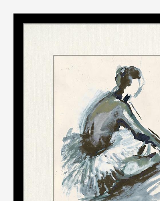 Ballerina Sketch 2 Framed 17"x21" thumbnail 2