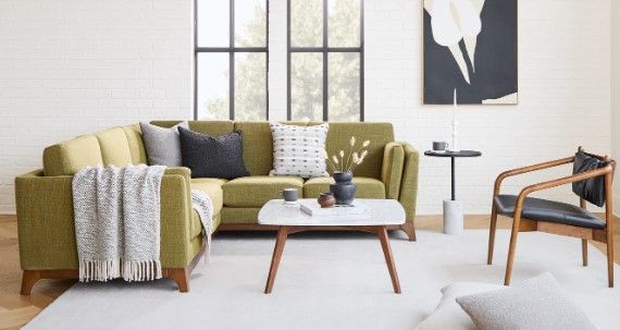 Ceni Seagrass Green Corner Sectional thumbnail 2