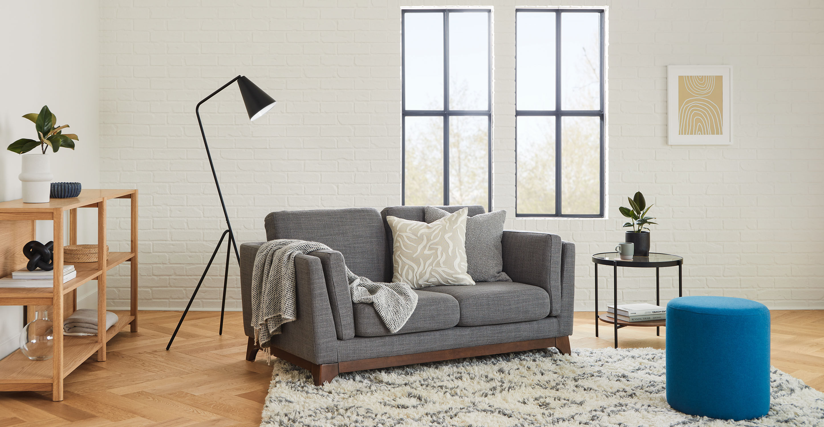 Ceni Pyrite Gray Loveseat thumbnail 2
