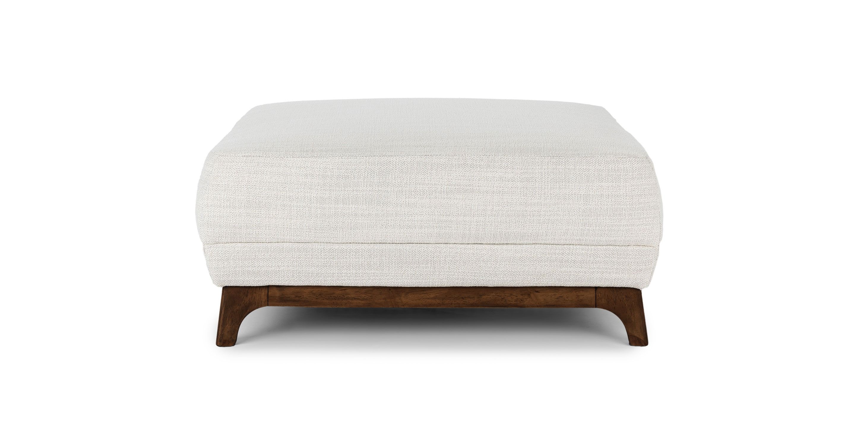 Ceni Fresh White Ottoman thumbnail 3