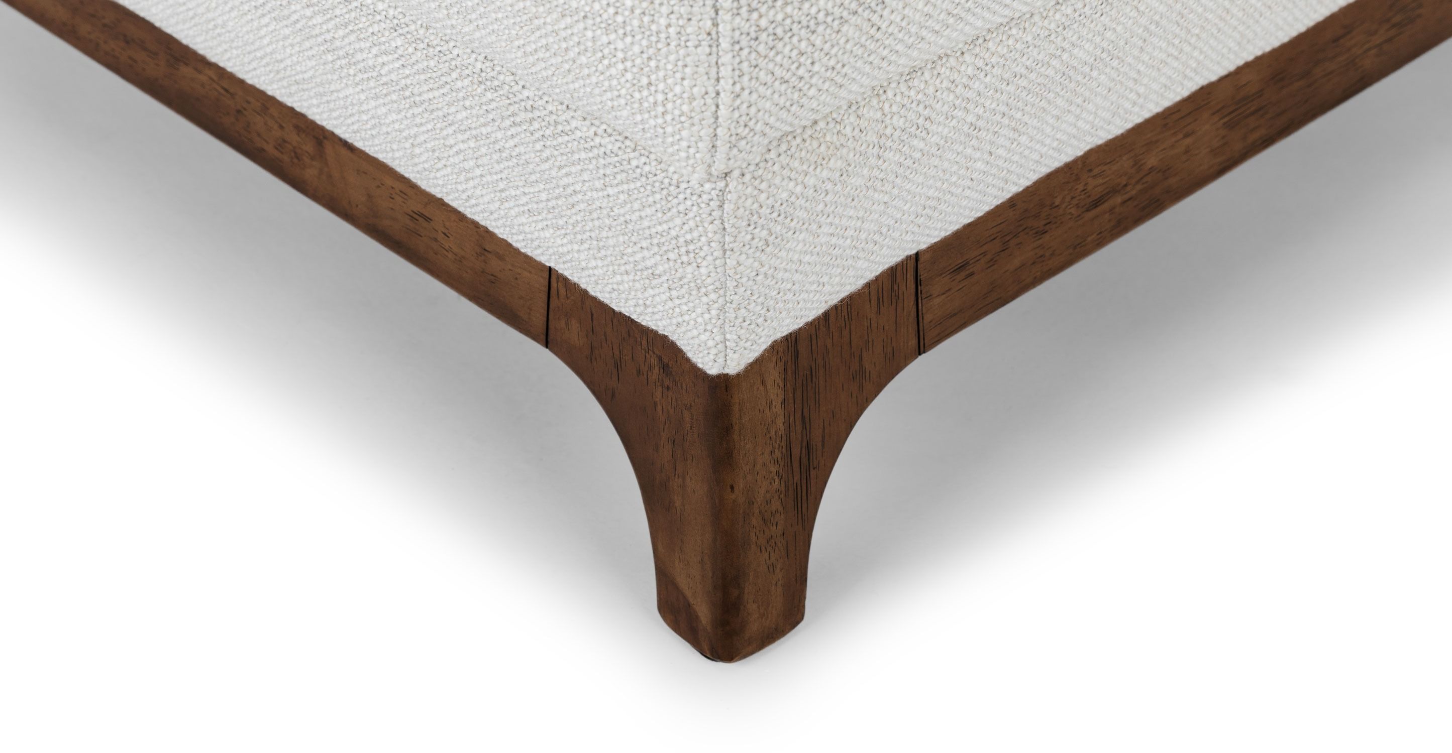 Ceni Fresh White Ottoman thumbnail 4
