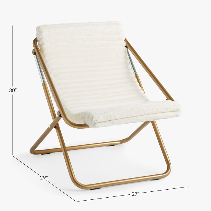 Channel Cloud Ivory Sling Chair thumbnail 2