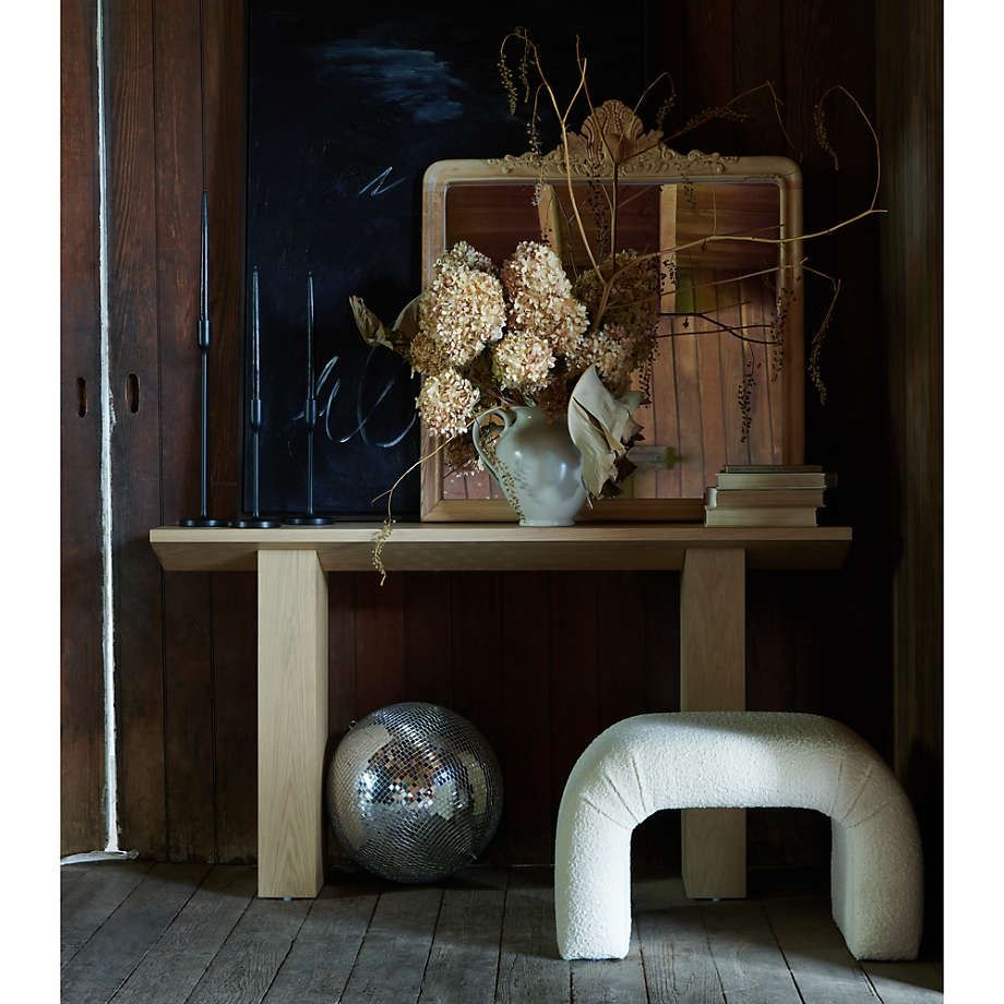 Martini Small Upholstered Ottoman by Leanne Ford thumbnail 2