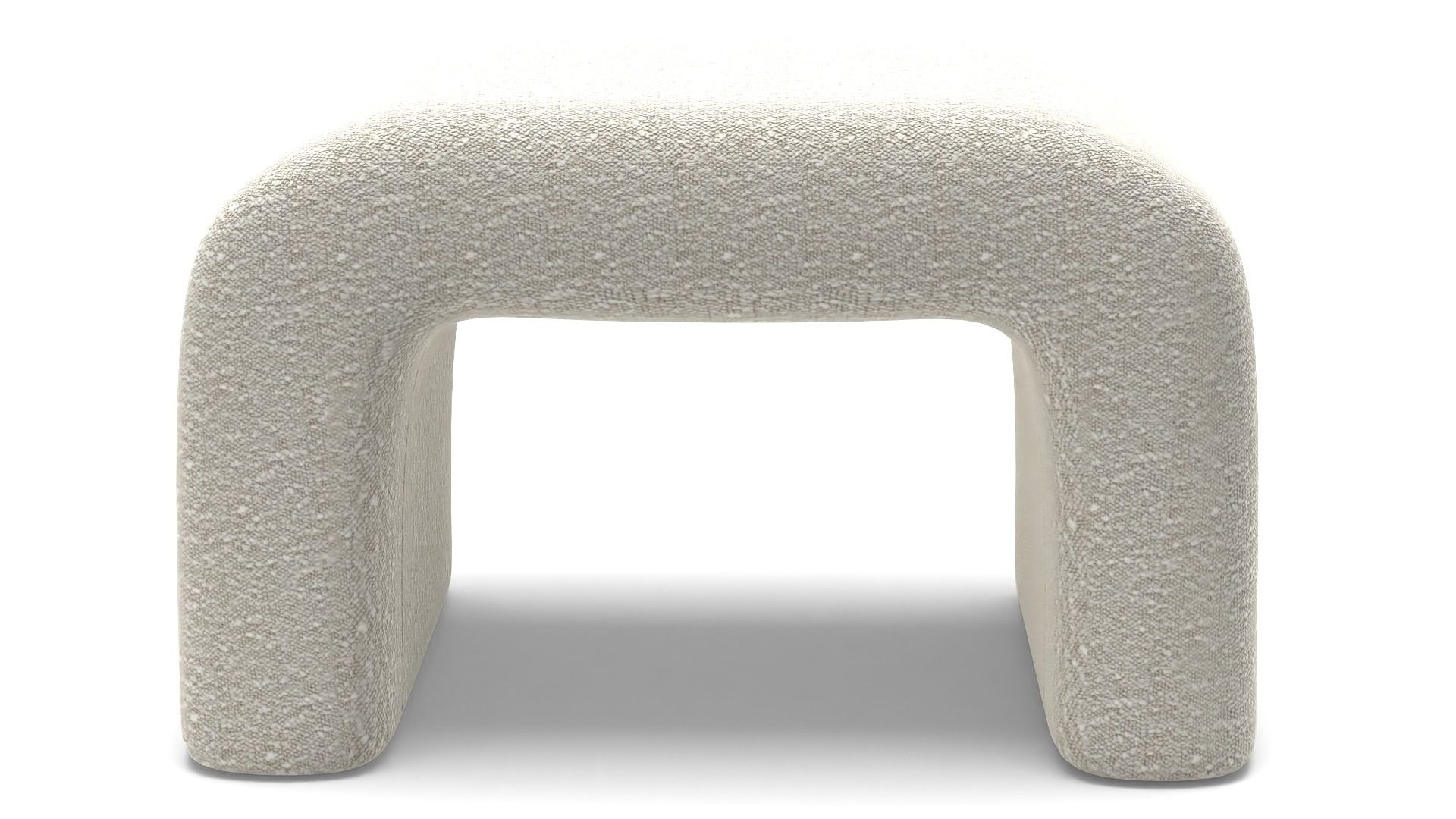 Martini Small Upholstered Ottoman by Leanne Ford thumbnail 3