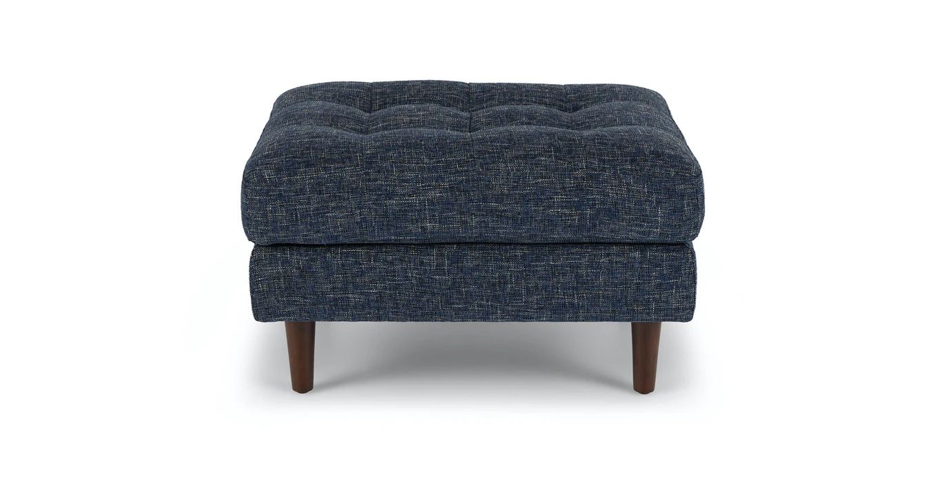 Sven Neptune Blue Ottoman thumbnail 3