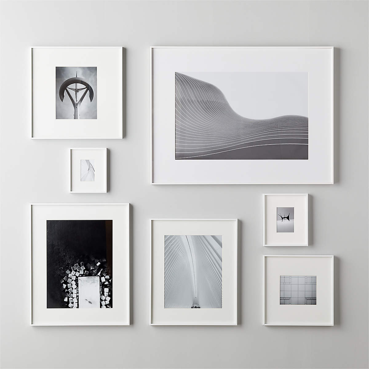 Gallery White Picture Frame With White Mat 24"X36" thumbnail 7