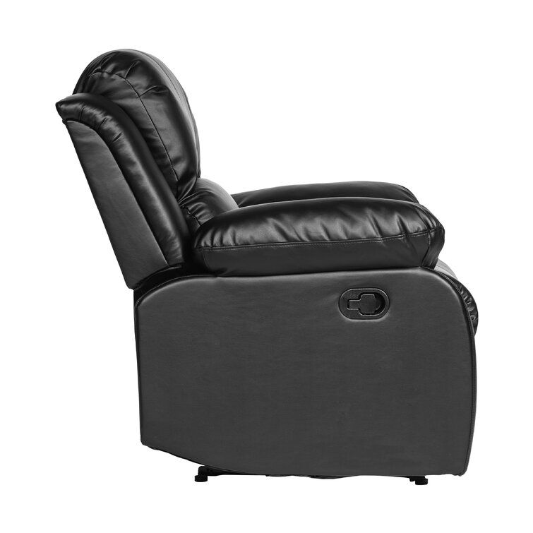 Malec Faux Leather Pillow Top Arm Reclining Loveseat thumbnail 2
