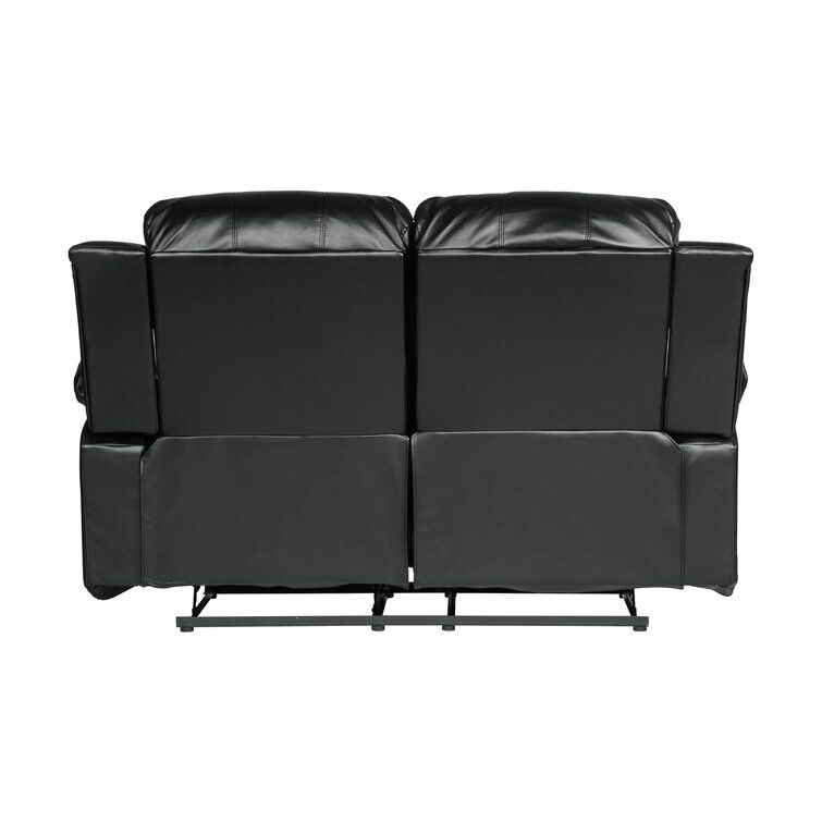 Malec Faux Leather Pillow Top Arm Reclining Loveseat thumbnail 4