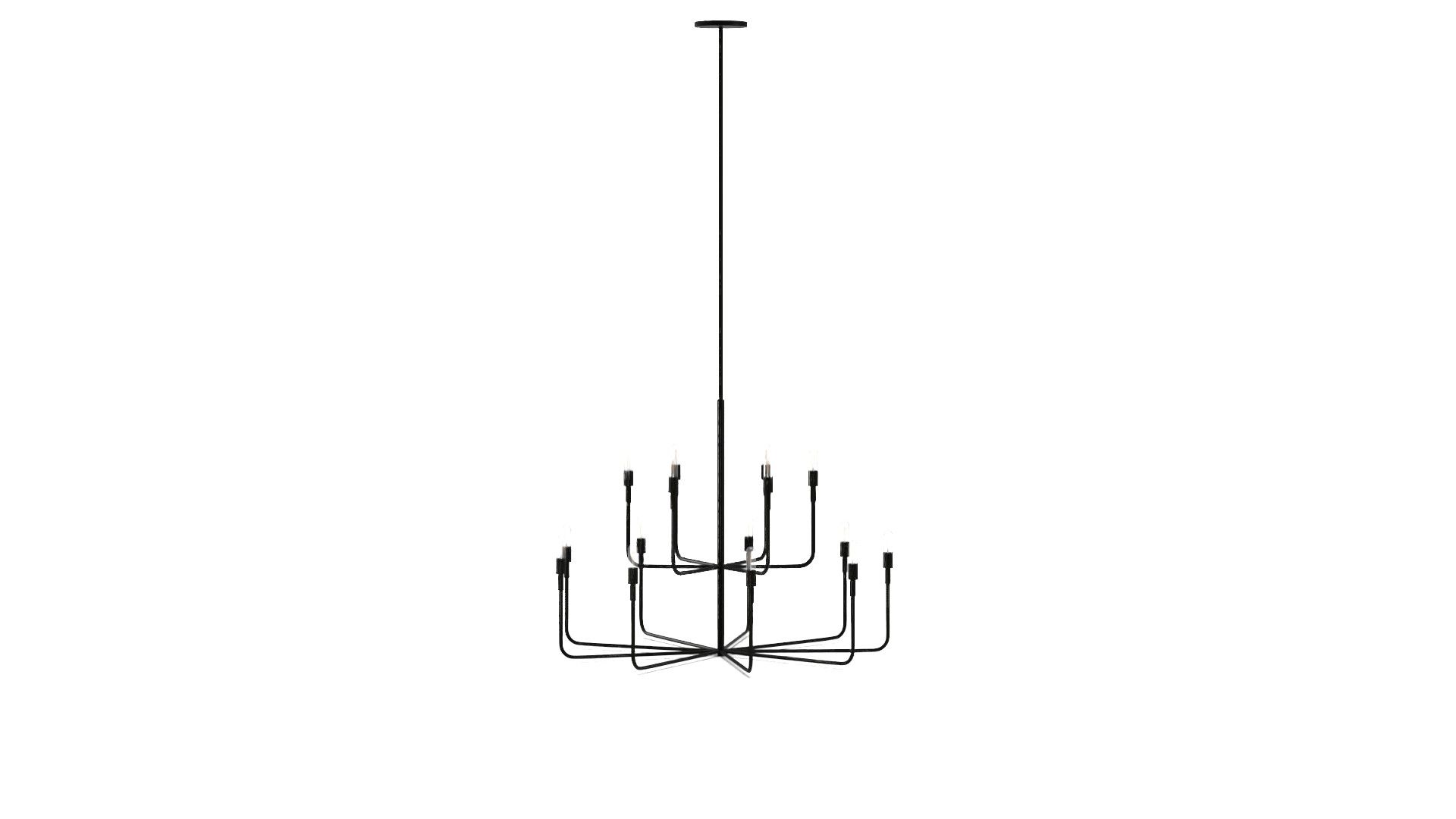 Brianna 15 Light Candle Style Tiered Chandelier thumbnail 3