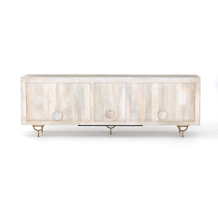 Round Cut Washed Mango Media Console thumbnail 4