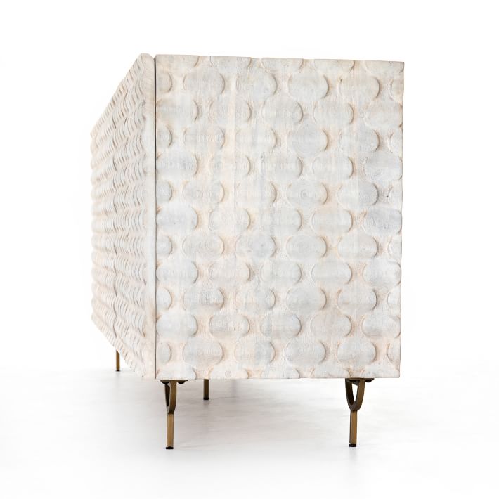 Round Cut Washed Mango Media Console thumbnail 6
