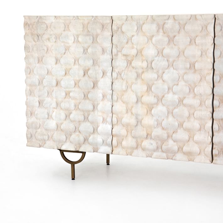 Round Cut Washed Mango Media Console thumbnail 7