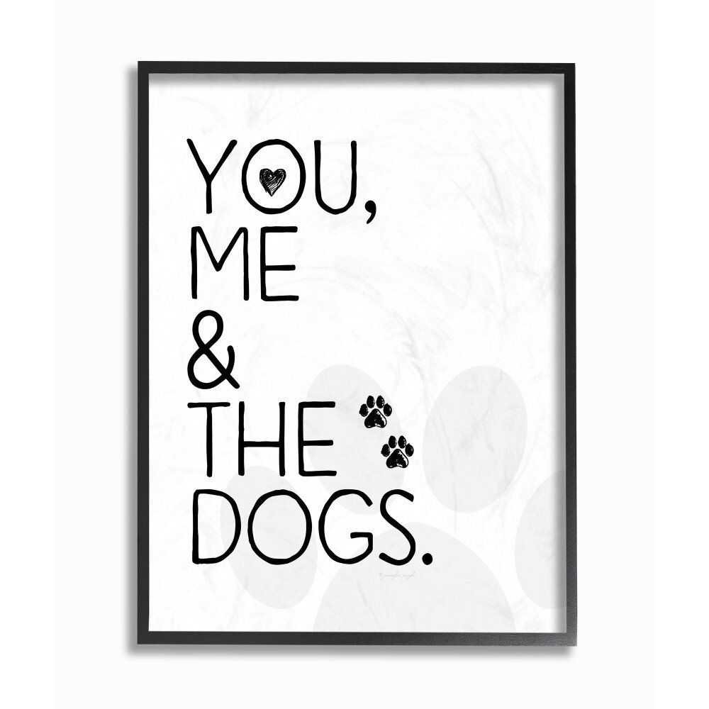 You Me And The Dogs Graphic Art on Canvas with Frame-30"x24" thumbnail 2