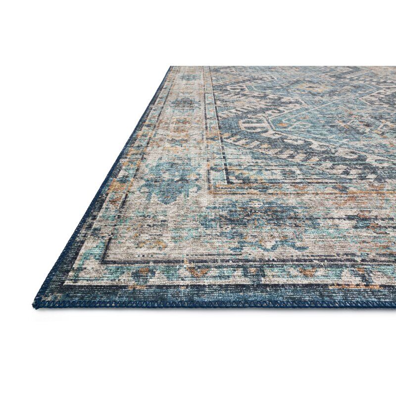 Gelo Denim Gray Area Rug-2'6"x10' thumbnail 2