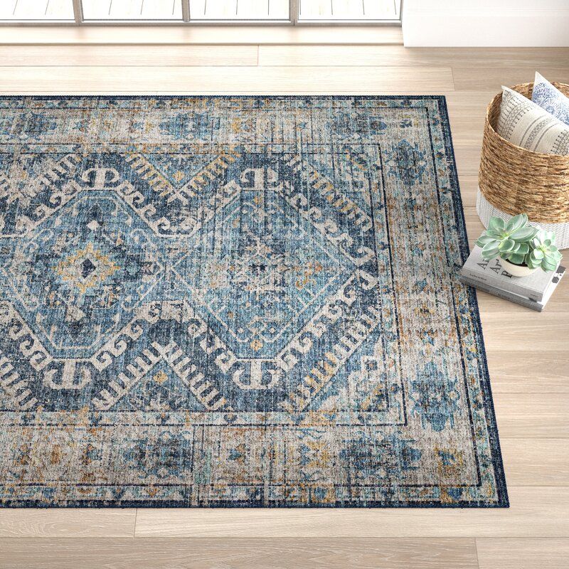 Gelo Denim Gray Area Rug-2'6"x10' thumbnail 4