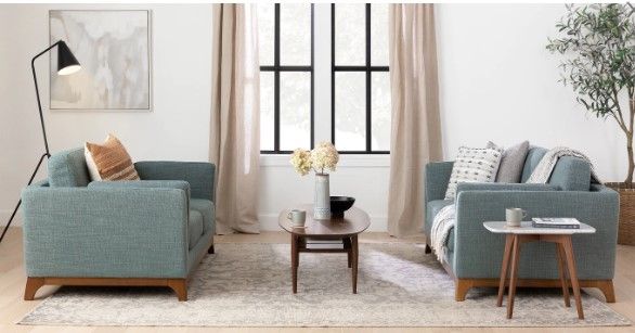 Ceni Aquarius Aqua Loveseat thumbnail 2