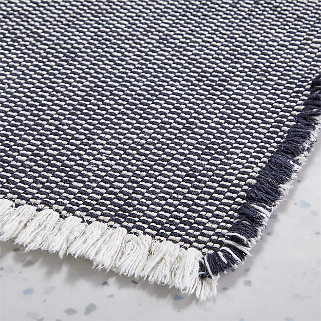 Alex Reversible Black White Bath Runner-2'x5' thumbnail 4