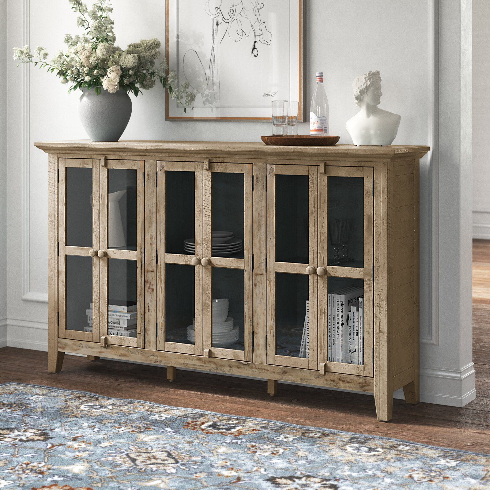 Claire Acacia Wood Sideboard thumbnail 4