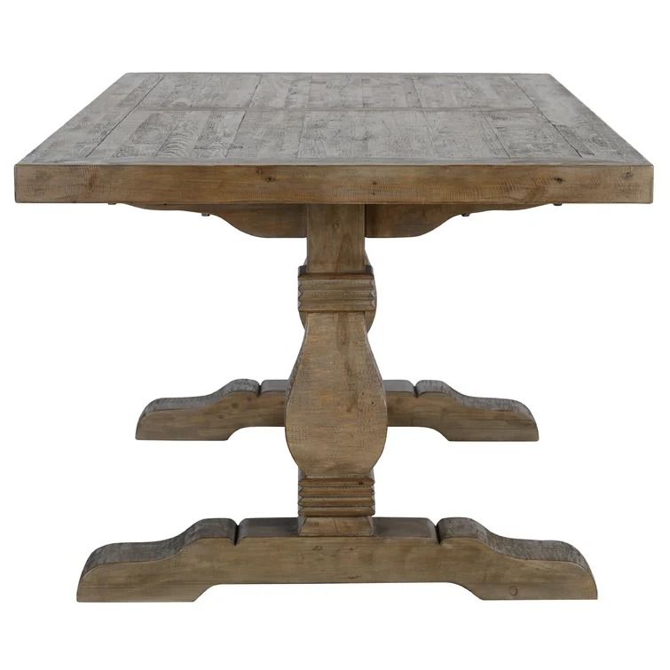 Hughes Pine Solid Wood Trestle Dining Table thumbnail 4