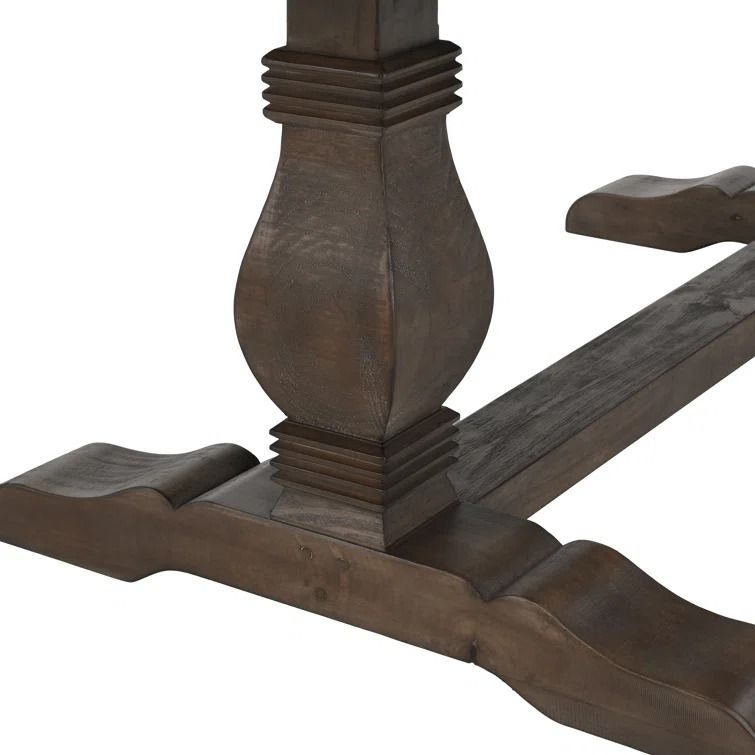 Hughes Pine Solid Wood Trestle Dining Table thumbnail 5