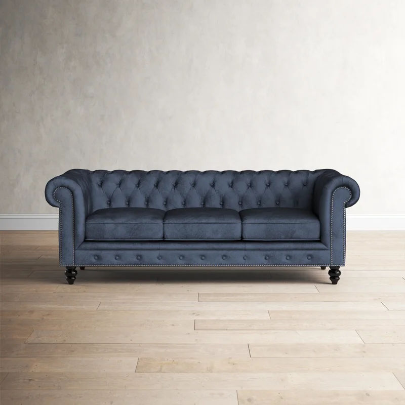Eufaula Rolled Arm Chesterfield Sofa thumbnail 3