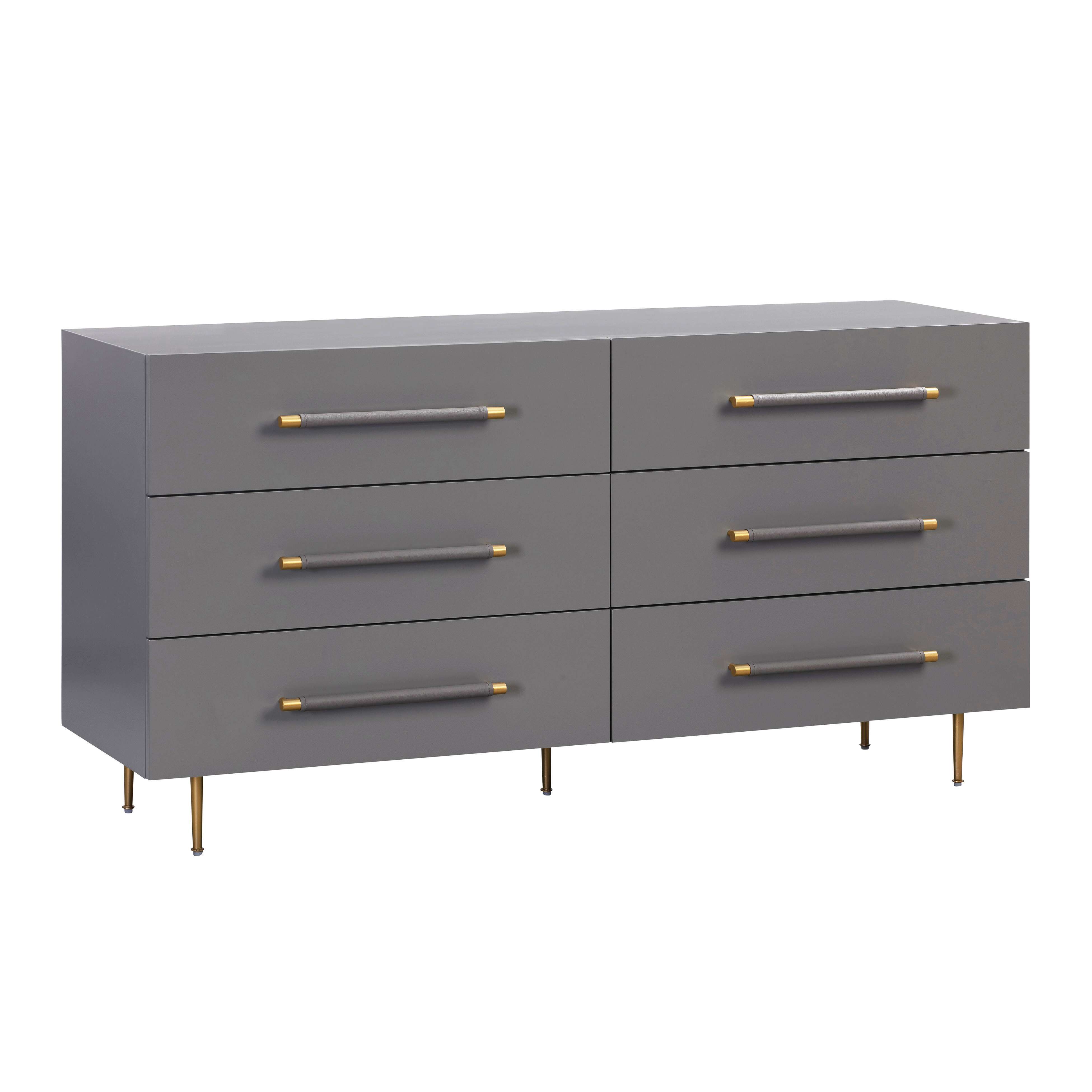 Neptune Grey 6 Drawer Dresser thumbnail 3