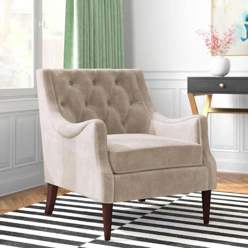 Brianna Wide Tufted Armchair thumbnail 2