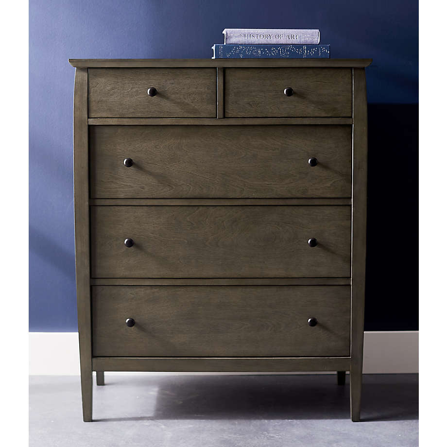Mason Shadow 5 Drawer Grey Chest thumbnail 4