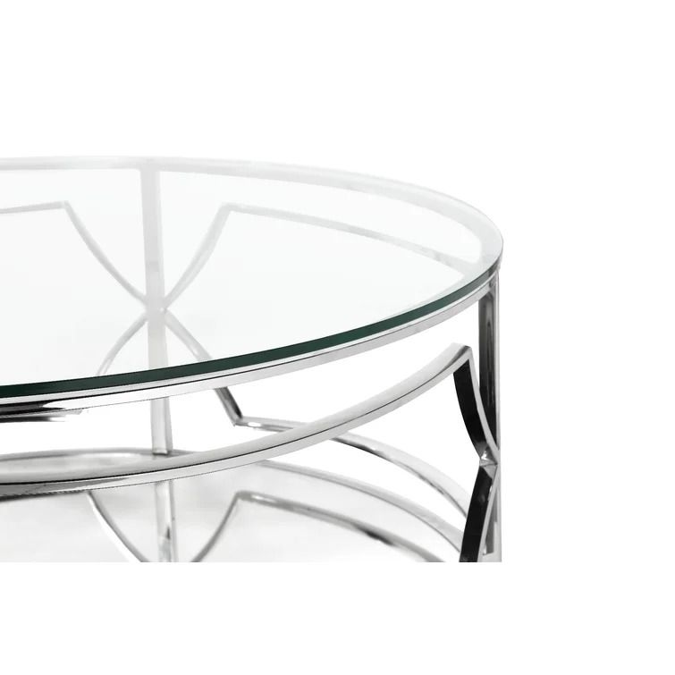 Merkel Floor Shelf Coffee Table with Storage thumbnail 3
