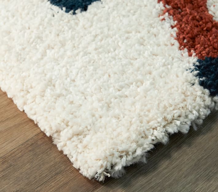 Modern Geometric Lines Shag Rug - 7x10 thumbnail 3