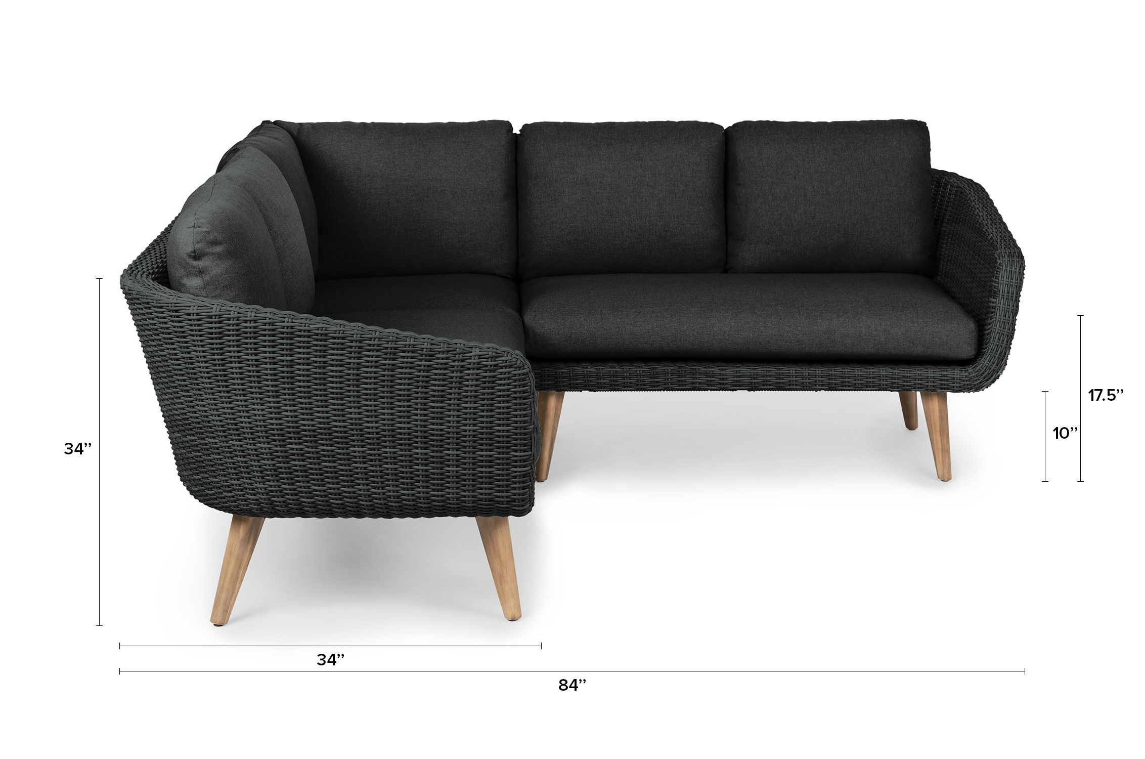 Ora Slate Gray Sectional thumbnail 10