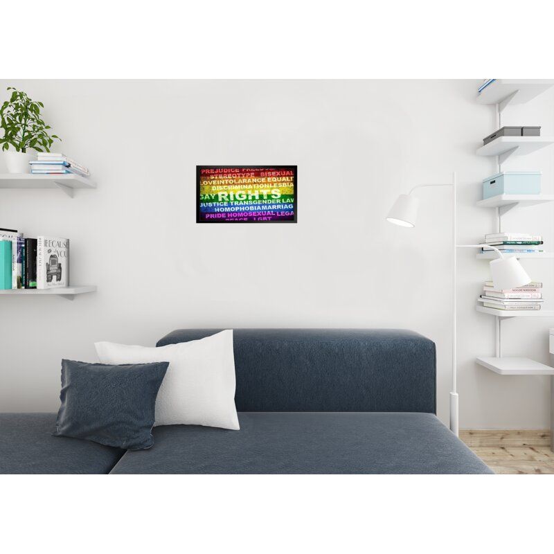 Human Rights Picture Print With Frame 20"x14" thumbnail 2